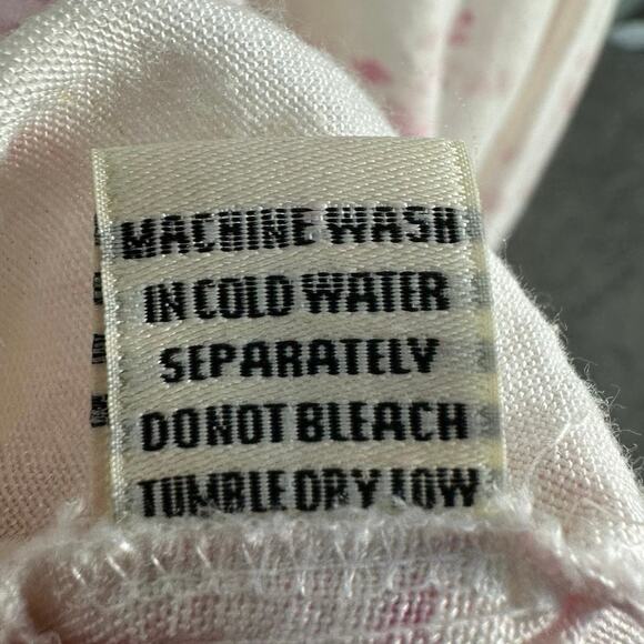 Sim & Sam Womens Coquette Milkmaid Babydoll Feminine Floral Midi Dress Pink M - Picture 10 of 13